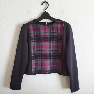 トッコ(tocco)のトッコ♡新品♡チェック柄のトップス(カットソー(長袖/七分))