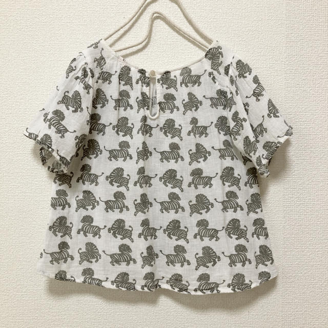 FITH(フィス)のFITH/フィス/シマウマ柄/リネンコットンブラウス/100 キッズ/ベビー/マタニティのキッズ服女の子用(90cm~)(ブラウス)の商品写真