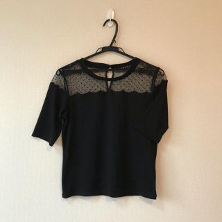 イング(INGNI)の【美品】INGNIドットシースルーカットソー(カットソー(半袖/袖なし))