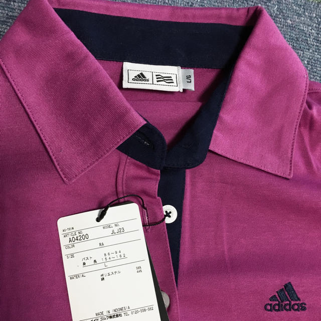 adidas(アディダス)の未使用 addidas ポロシャツ レディースのトップス(シャツ/ブラウス(長袖/七分))の商品写真