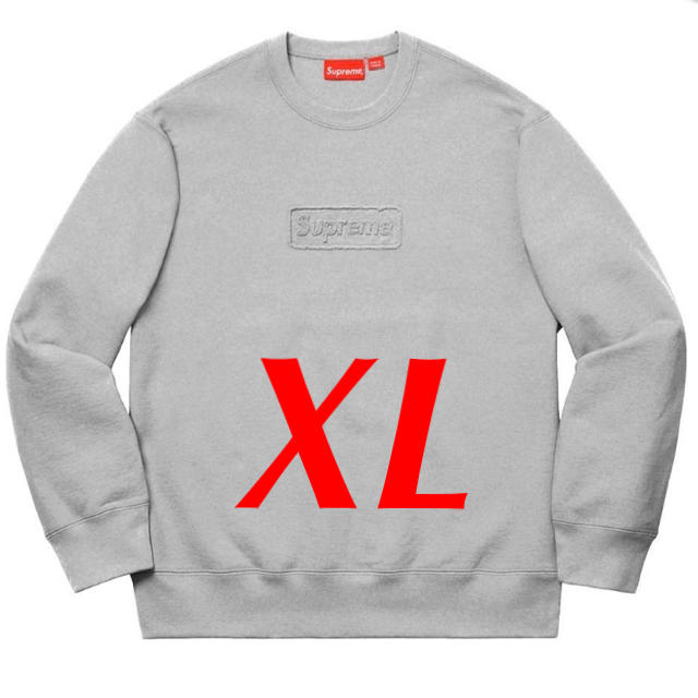 新品未使用 Supreme Cutout Logo Crewneck XL