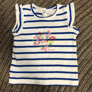 プチバトー(PETIT BATEAU)のプチバトー　ボーダートップス(Ｔシャツ)