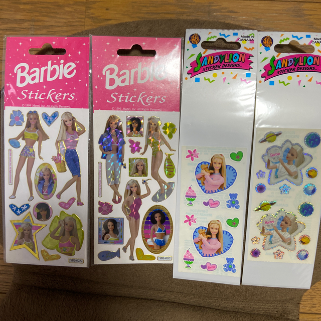 Barbie(バービー)のバービーシール　10シート(うち2枚使用 インテリア/住まい/日用品の文房具(シール)の商品写真