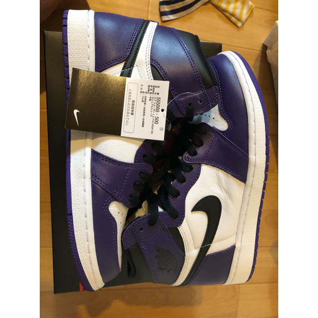 NIKE(ナイキ)のnike Jordan 1 Retro OG Court Purple 26.5 メンズの靴/シューズ(スニーカー)の商品写真