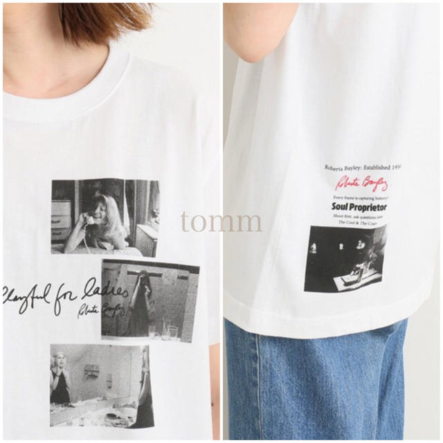 SLOBE IENA(スローブイエナ)のSLOBE IENA 別注 RobertaコラージュフォトTEE  レディースのトップス(Tシャツ(半袖/袖なし))の商品写真