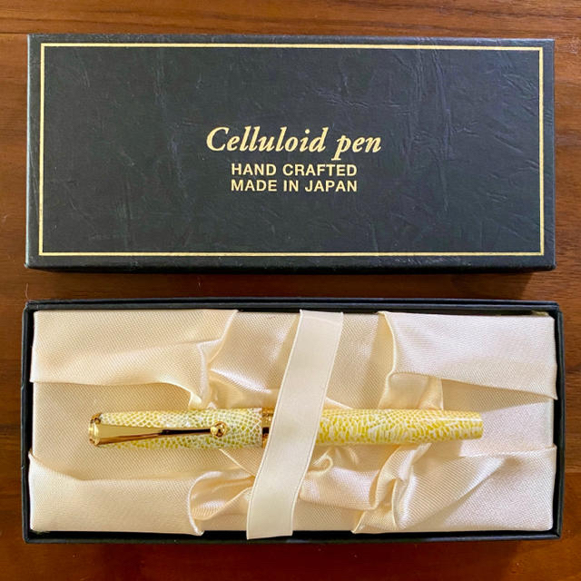 【レア！日本製ハンドクラフト】セルロイド　ペン　万年筆