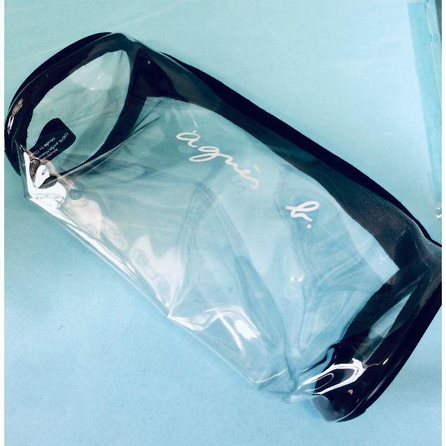 agnes b.(アニエスベー)のR21）可愛い♡未使用　アニエスベー・ロゴ入りポーチ（筒型透明） レディースのバッグ(その他)の商品写真