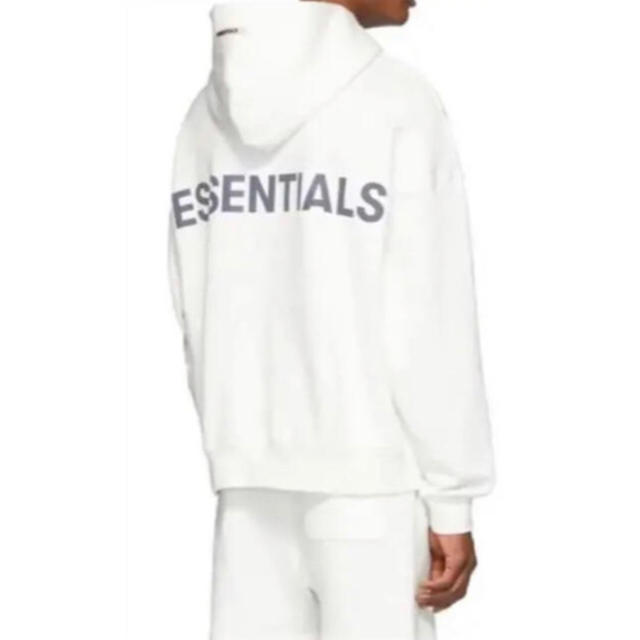 FOG fear of god essentialsパーカーホワイトLメンズ