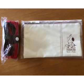 スヌーピー(SNOOPY)のスヌーピーエコバッグ＆レザー調ポーチ　セット(エコバッグ)