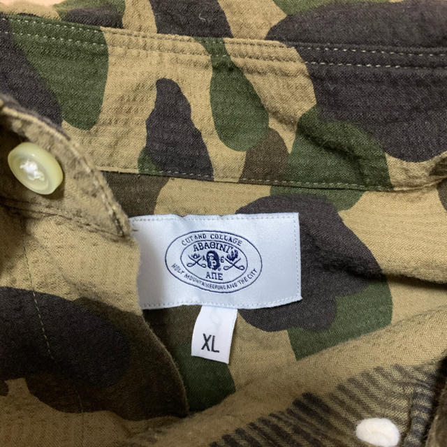 A BATHING APE(アベイシングエイプ)の激安XLサイズ！ BAPEファーストカモ半袖シャツ緑カモ メンズのトップス(シャツ)の商品写真