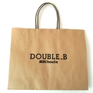 ダブルビー(DOUBLE.B)のミキハウス　DOUBLE.B　ダブルビー　ショッパー　紙袋(ショップ袋)
