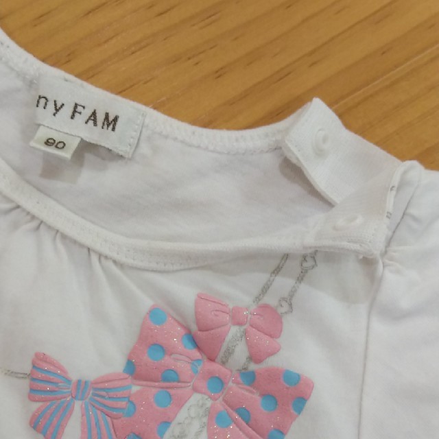 anyFAM(エニィファム)のみかん様専用。エニィファム Tシャツ 90㎝  夏服 女の子  キッズ/ベビー/マタニティのキッズ服女の子用(90cm~)(Tシャツ/カットソー)の商品写真