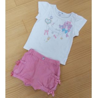 エニィファム(anyFAM)のみかん様専用。エニィファム Tシャツ 90㎝  夏服 女の子 (Tシャツ/カットソー)