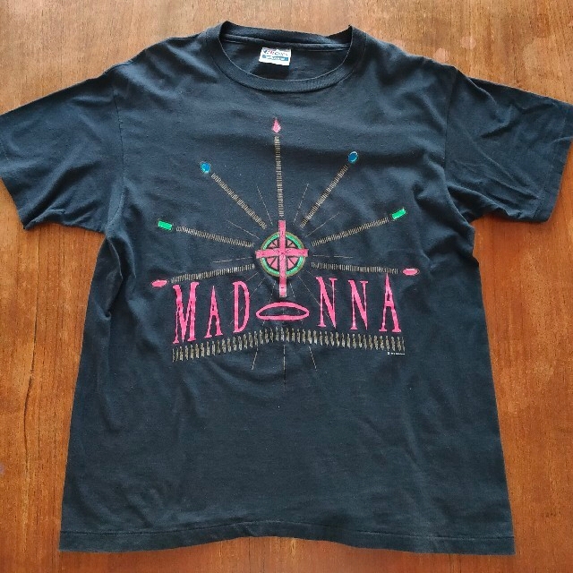 ヴィンテージ1990年Madonna マドンナ ライクアプレイヤーツアーTシャツメンズ