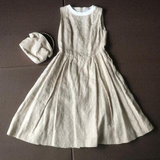 フォクシー(FOXEY)のFOXEY boutique  リネンブーケ　ワンピース　★新品タグ付き★(ひざ丈ワンピース)