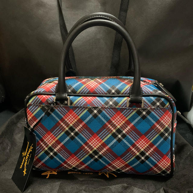 VIVIENNE WESTWOOD SHUKA TARTAN HANDBAG