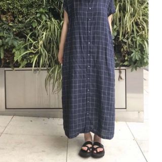 nest robe チェック　ワンピース