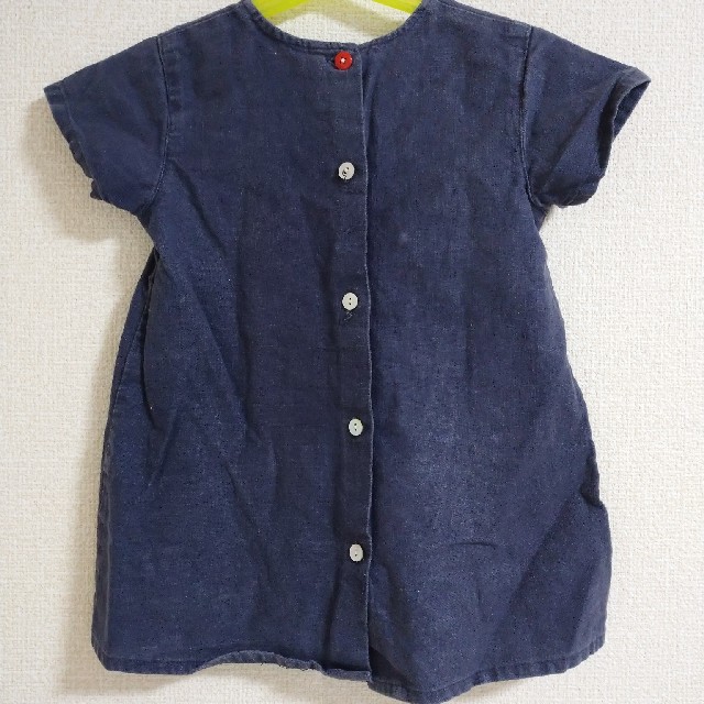 PETIT BATEAU(プチバトー)のリネン　ワンピース キッズ/ベビー/マタニティのキッズ服女の子用(90cm~)(ワンピース)の商品写真