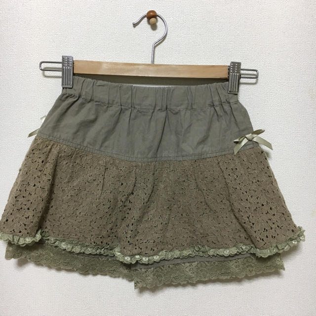 motherways(マザウェイズ)のマザウェイズ キッズレースキュロット 130 キッズ/ベビー/マタニティのキッズ服女の子用(90cm~)(スカート)の商品写真