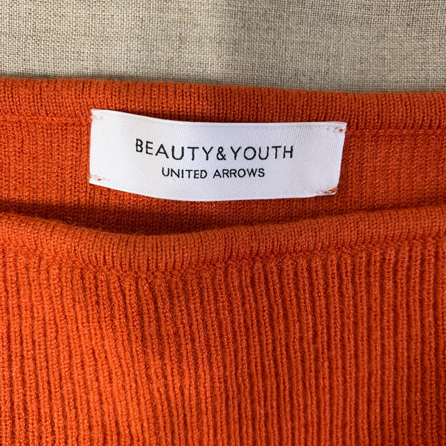 BEAUTY&YOUTH UNITED ARROWS(ビューティアンドユースユナイテッドアローズ)のビューティアンドユース　タンクトップ　オレンジ レディースのトップス(タンクトップ)の商品写真