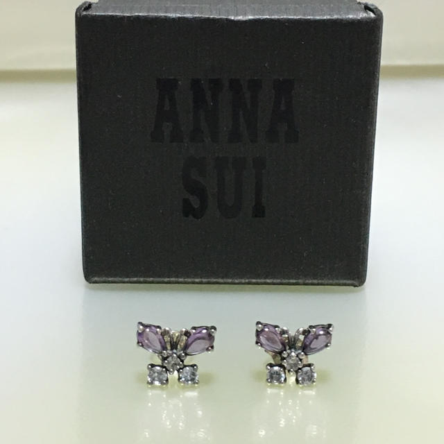 ANNA SUI(アナスイ)のアナスイ アメジストのバタフライ ピアス レディースのアクセサリー(ピアス)の商品写真