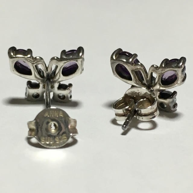 ANNA SUI(アナスイ)のアナスイ アメジストのバタフライ ピアス レディースのアクセサリー(ピアス)の商品写真