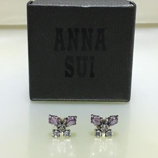 アナスイ(ANNA SUI)のアナスイ アメジストのバタフライ ピアス(ピアス)