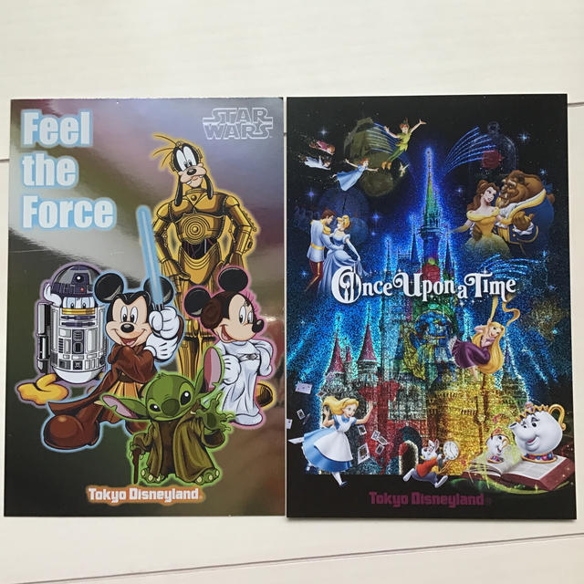 Disney(ディズニー)の東京ディズニーランドポストカード2枚セット エンタメ/ホビーの声優グッズ(写真/ポストカード)の商品写真