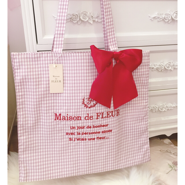 Maison de FLEUR イコラブ ピンク トートバッグ ラフォーレ