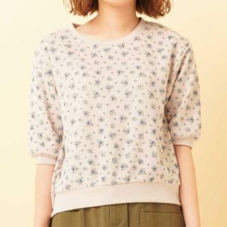 レトロガール(RETRO GIRL)のRETRO GIRL 小花柄 5svワッフルTee(Tシャツ(半袖/袖なし))