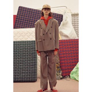 acne studios チェック セットアップ