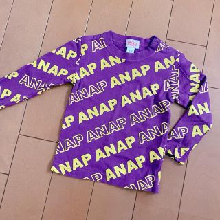 アナップキッズ(ANAP Kids)の【ANAP】キッズ　ロンT （長袖）90  パープル(Tシャツ/カットソー)