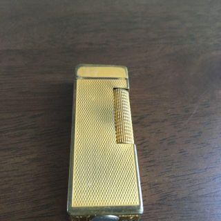 ダンヒル(Dunhill)の【dunhill】ダンヒル ガスライター ジッポ ゴールド(タバコグッズ)