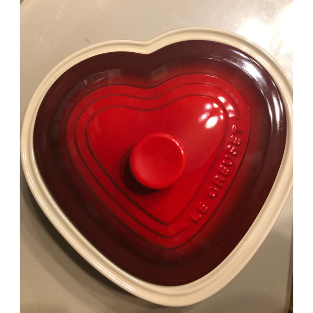 LE CREUSET - ル・クルーゼ 鍋 ハート型 赤の通販 by miruko's shop