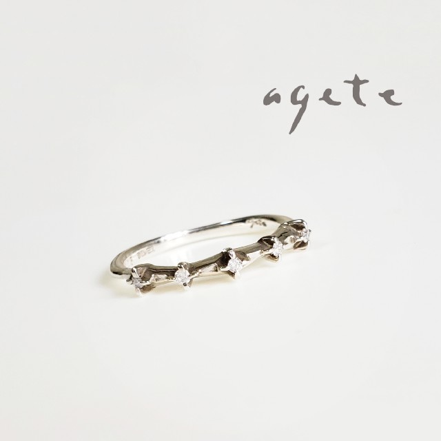 agete(アガット)のアガット　ダイヤ　0.05ct　リング レディースのアクセサリー(リング(指輪))の商品写真