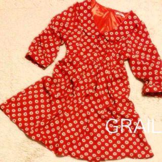 グレイル(GRL)のGRAIL＊お花柄ワンピ(ミニワンピース)