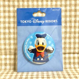 ディズニー(Disney)の【TDR】ドナルドダック缶バッチ(キャラクターグッズ)