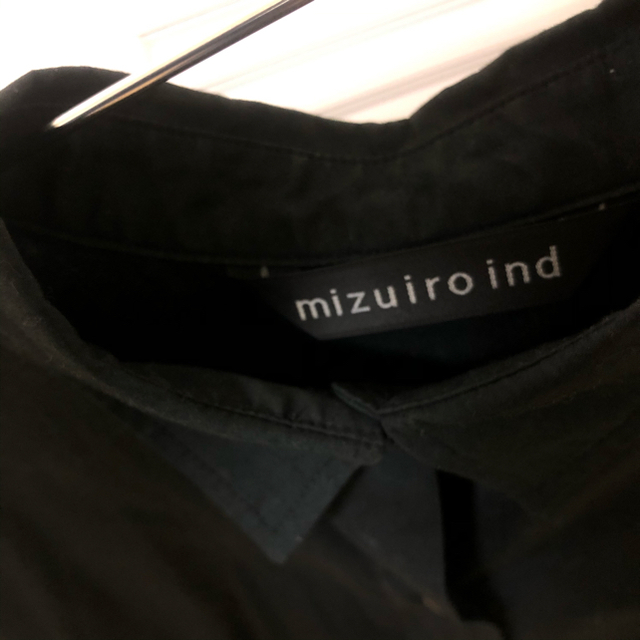 mizuiroind ロングシャツワンピース　ブラック レディースのワンピース(ロングワンピース/マキシワンピース)の商品写真