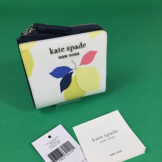 ケイトスペードニューヨーク(kate spade new york)のケイトスペード キャメロン レモン 二つ折り財布 WLRU6145 新品(財布)