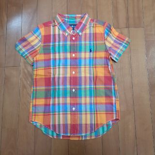 ポロラルフローレン(POLO RALPH LAUREN)の09もん17様専用　ラルフローレン　半袖　シャツ　7T 120センチ　美品(ブラウス)