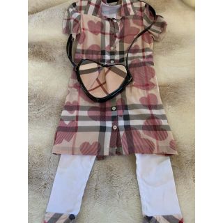 バーバリー(BURBERRY)のバーバリー キッズ ハート形 ミニポシェット(ポシェット)