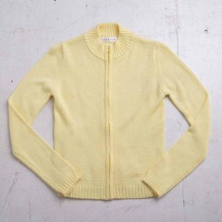 マニックス(manics)の【美品】mamics マニックス　コットンニット　黄色(カーディガン)