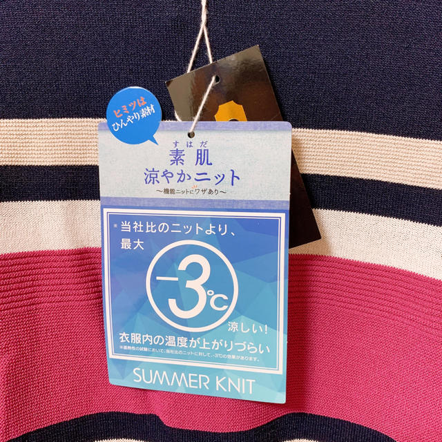 しまむら(シマムラ)の新品♡涼やかニットLL レディースのトップス(Tシャツ(長袖/七分))の商品写真