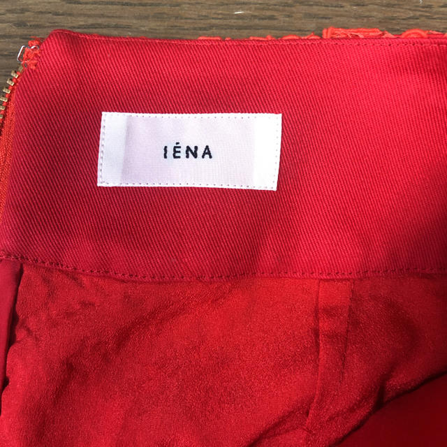 IENA(イエナ)のIENA イエナ レースタイトスカート レッド（36） レディースのスカート(ひざ丈スカート)の商品写真