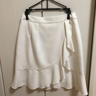 ミッシュマッシュ(MISCH MASCH)のノン様用☆ミッシュマッシュ☆ラップ風マーメイドフレアスカート白(ミニスカート)