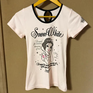 ディズニー(Disney)の白雪姫 ラメプリント半袖Ｔシャツ ディズニー ピンク(Tシャツ(半袖/袖なし))