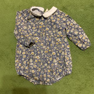 キャラメルベビー&チャイルド(Caramel baby&child )の【専用】little cotton clothes 花柄ロンパース　6-12m(ロンパース)