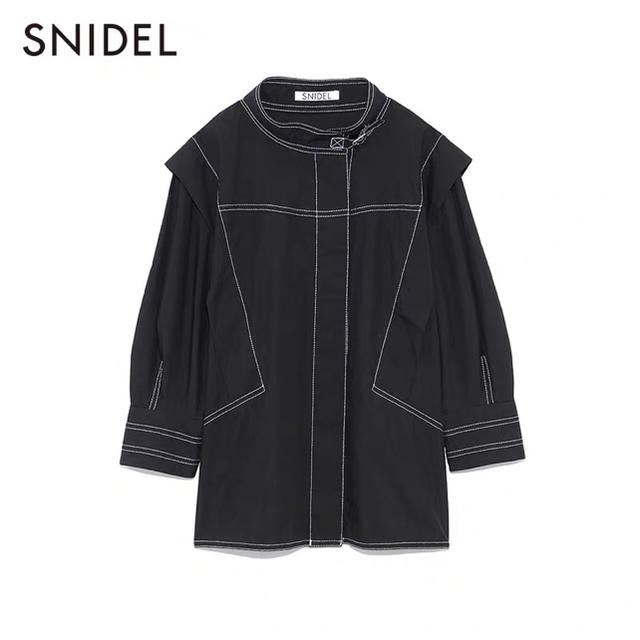 SNIDEL(スナイデル)の★新品　SNIDELスナイデル★ ミリタリーコットンダンプブラウス レディースのトップス(シャツ/ブラウス(半袖/袖なし))の商品写真