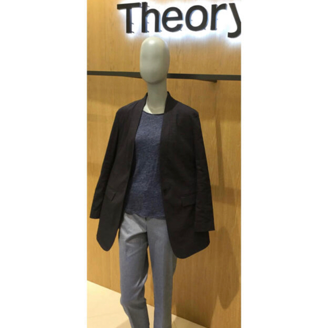 theory(セオリー)のTheory 18SS リネンロングジャケット 定価5.3万円 レディースのジャケット/アウター(ノーカラージャケット)の商品写真