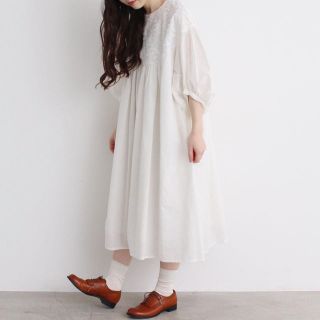 l'atelier du savon 立体刺繍ワンピース